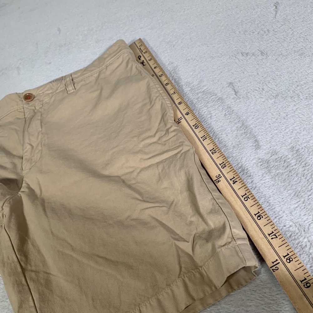 UNTUCKit Adler Shorts Mens 32 Khaki Chino 100%‎ Pima Cotton Flat Front 9" Inseam - Picture 8 of 12